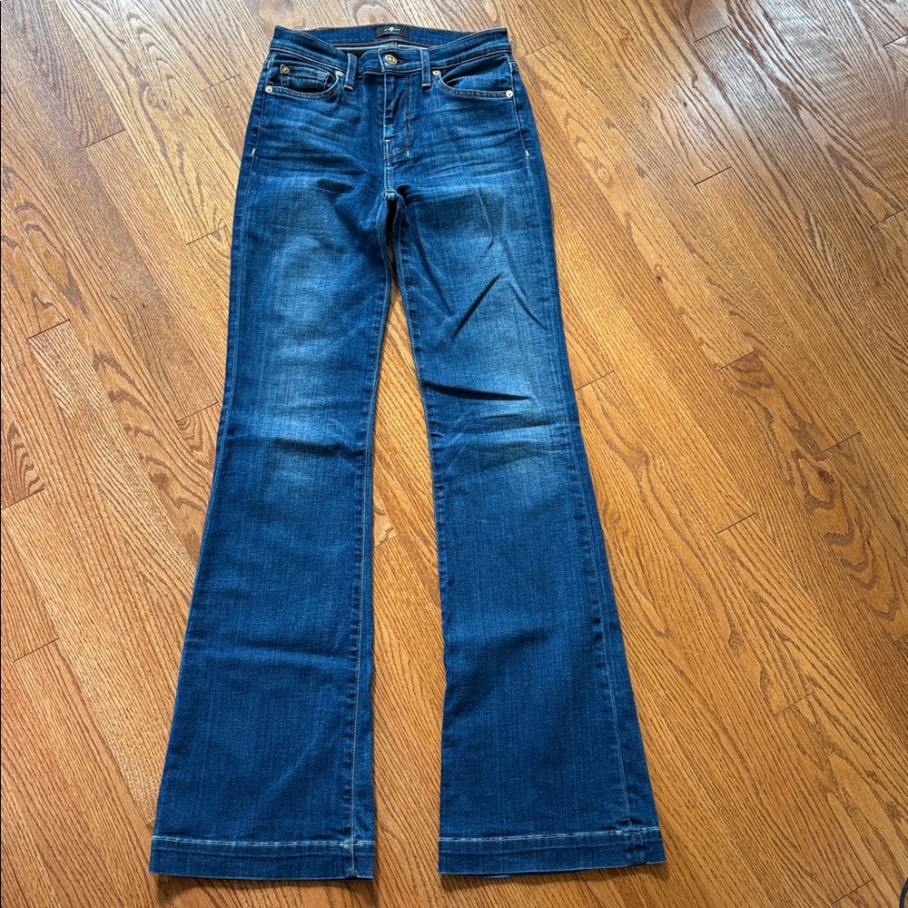 7 For All Mankind Dark Blue Denim Jeans